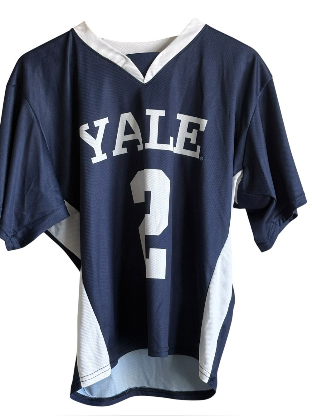 Yale Jersey Champion Vintage Size Medium Blue White Collegiate College Core